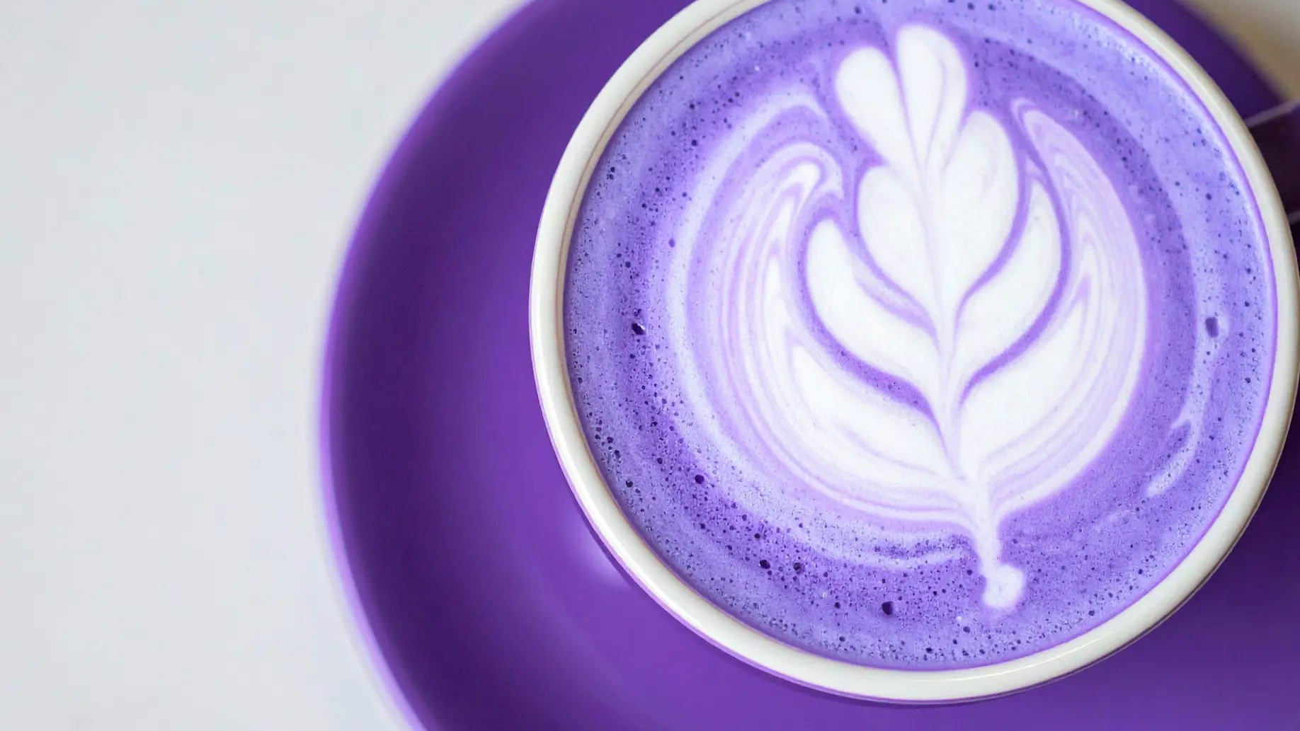 Ube latte